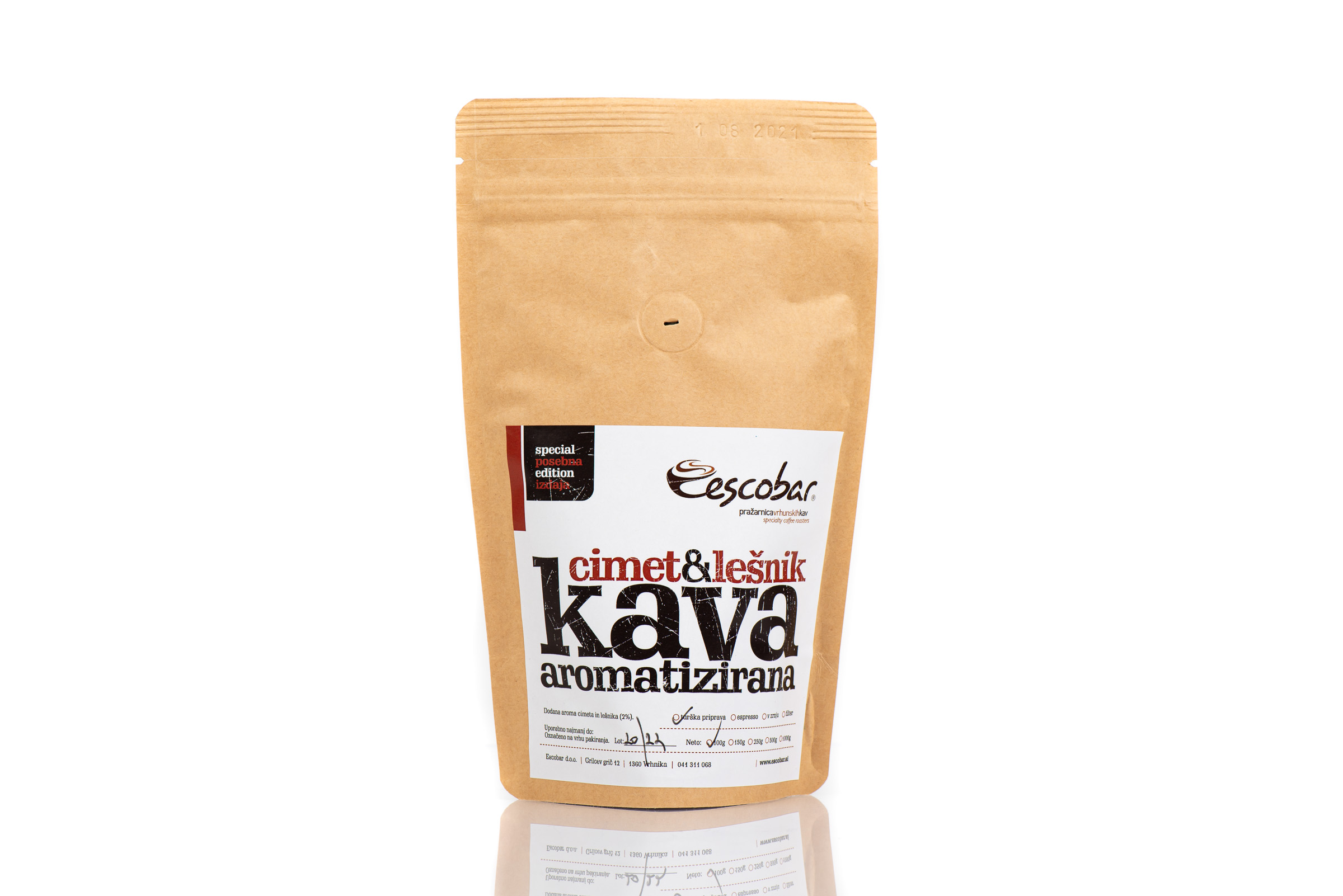 Aromatizirana kava Escobar Cimet in lešnik